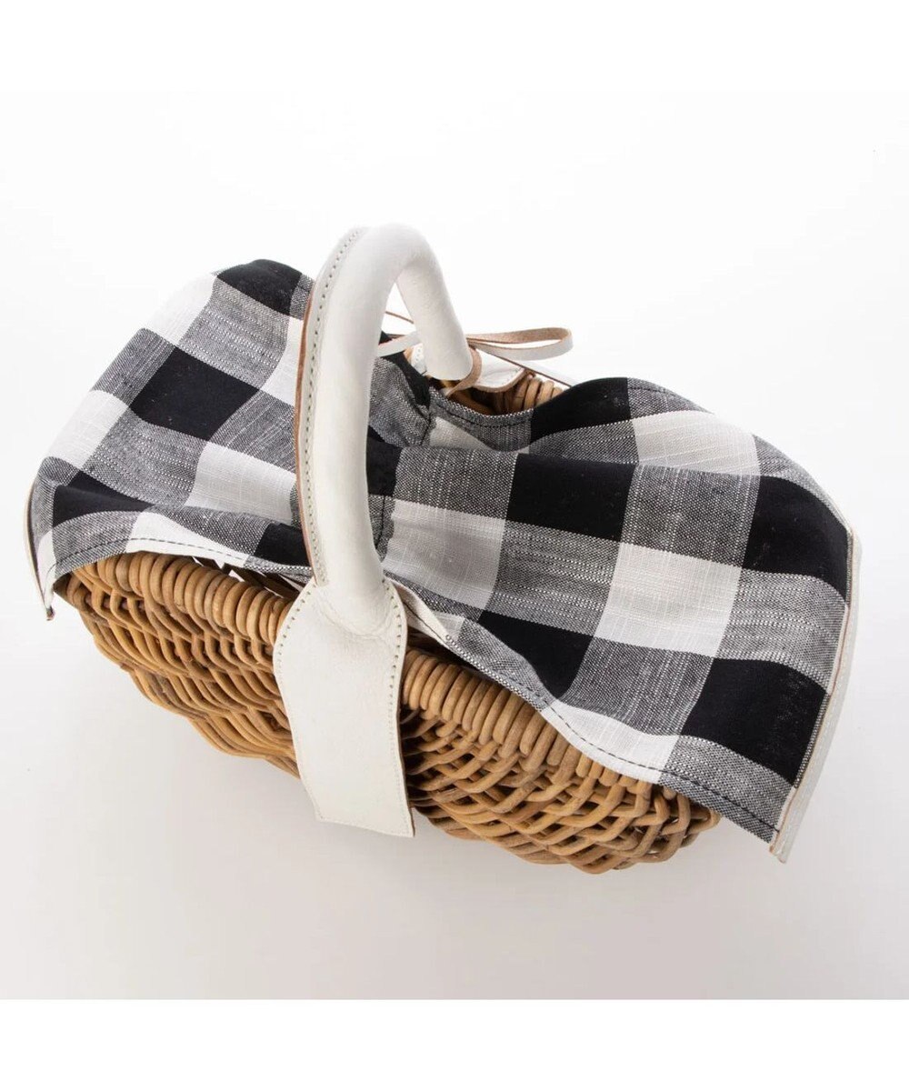 UNBILLION perche アラログ×姫路レザーフラップ付きカゴバッグ 