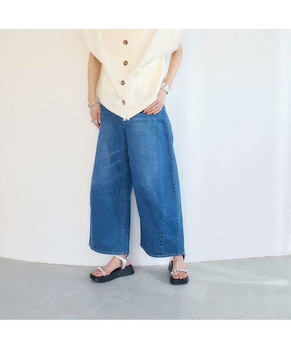 MODE ET JACOMO <noyau>パールデザイン厚底スポーツサンダル 