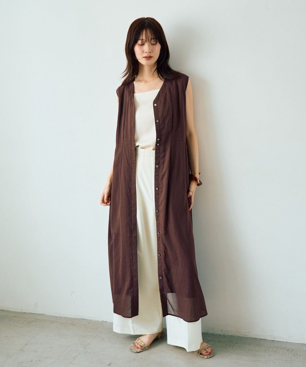 YECCA VECCA ドライタッチシアードロストワンピース 