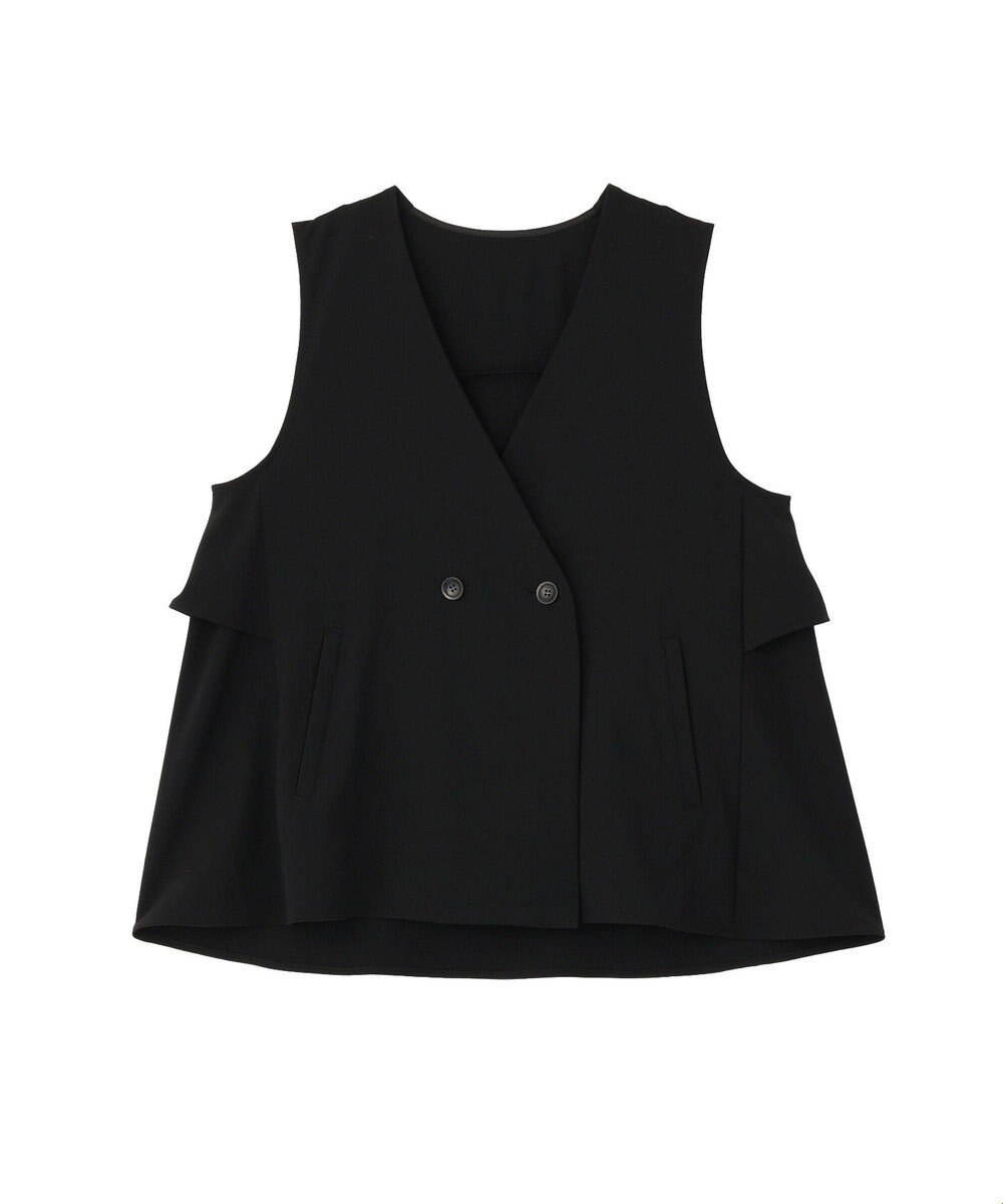 Green Parks イージーケアバックフリルジレ 