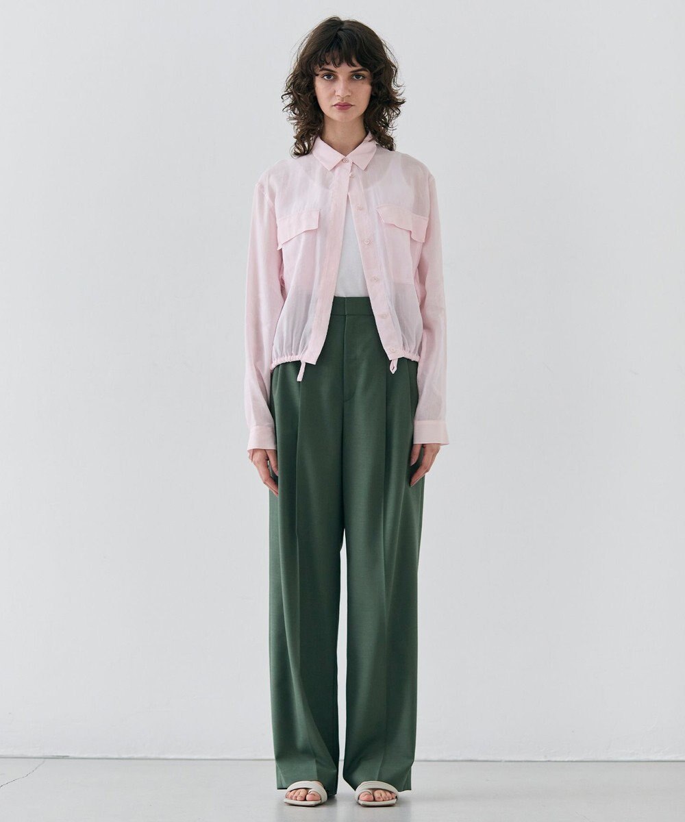 BEIGE， 【洗える・Precious 6月号掲載】PAULINE / ビックポケットドロストリネンブラウス 