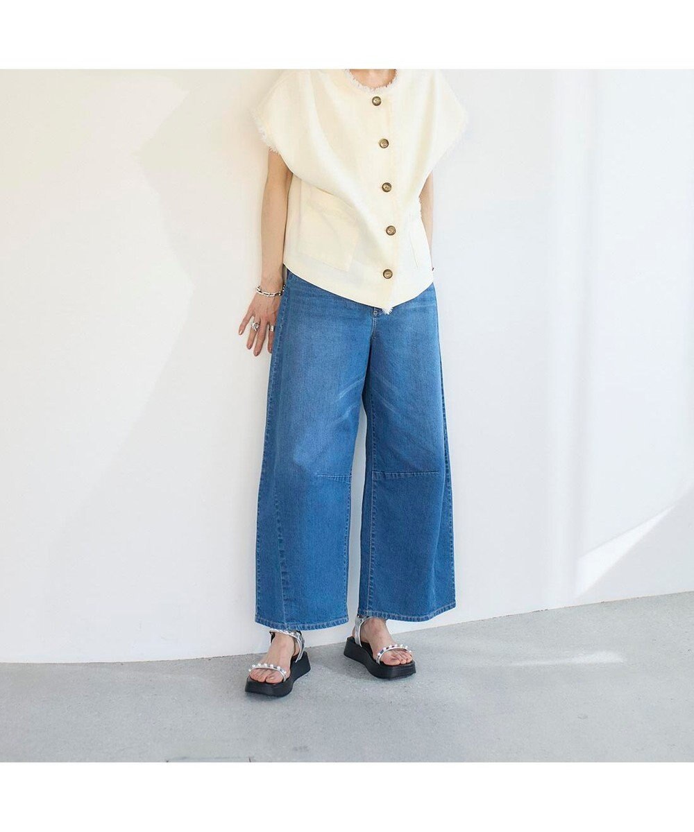 MODE ET JACOMO <noyau>パールデザイン厚底スポーツサンダル 