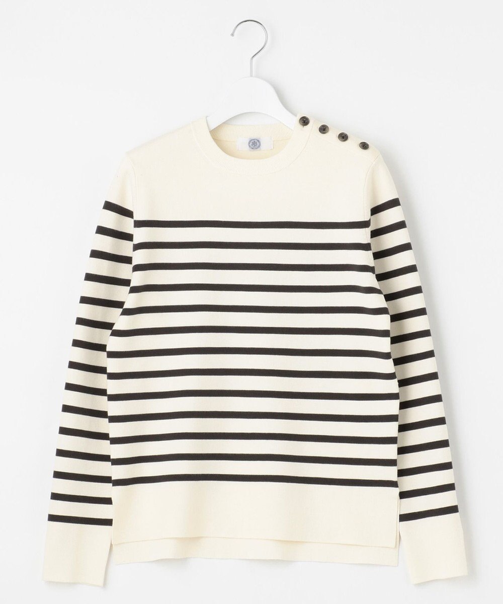 J.PRESS LADIES 【洗える】ミラノリブバスクボーダー ニット 