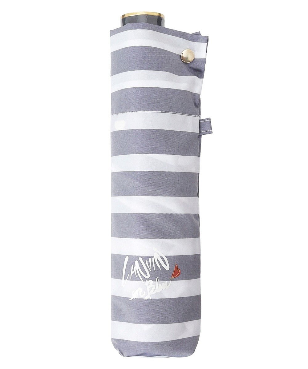 MOONBAT LANVIN en Bleu 折りたたみ傘 ボーダー 