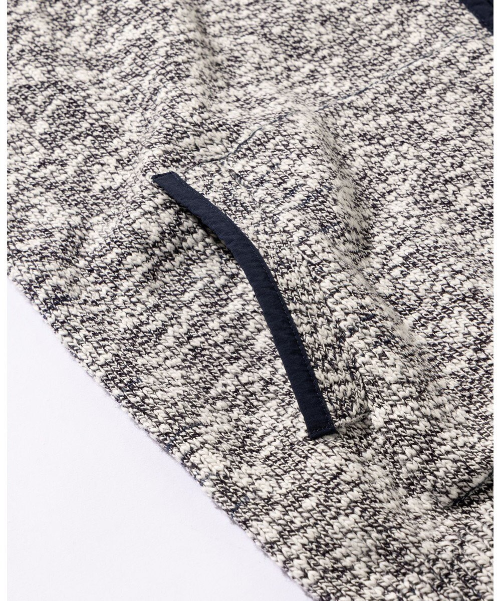 JOSEPH ABBOUD MOUNTAIN 【洗える・イタリア糸使用】 コットンスラブ ニット ブルゾン 