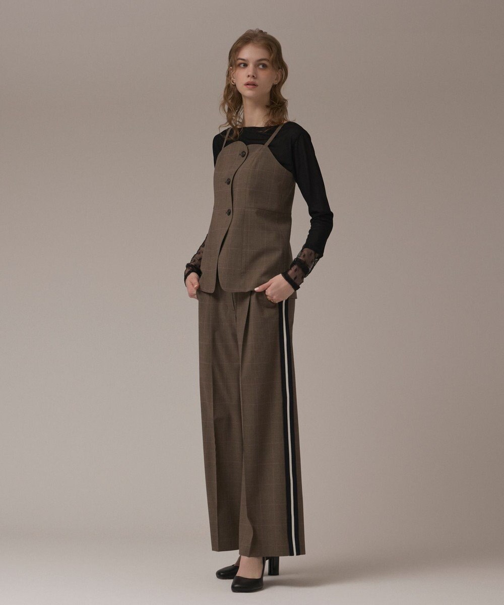 GRACE CONTINENTAL サイドラインパンツ 