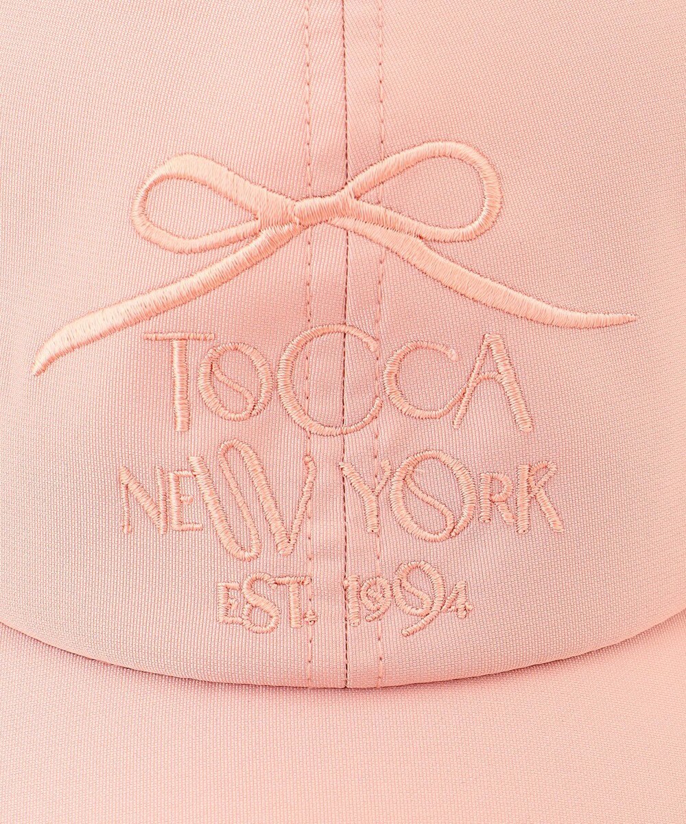 TOCCA 【UV90%以上カット・吸水速乾・接触冷感・抗菌防臭・サイズ調整可・洗える】DANCING RIBBON LOGOCAP キャップ 