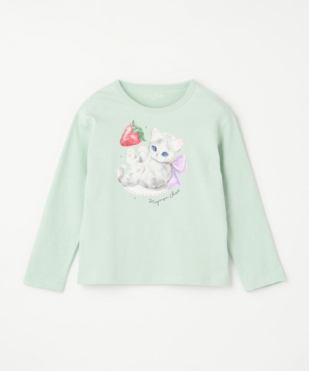 ANY KIDS アニマル×フルーツ 長袖 Tシャツ 