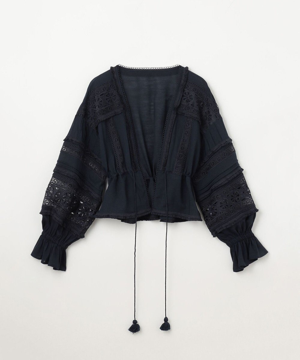 GRACE CONTINENTAL レースパッチブラウス 