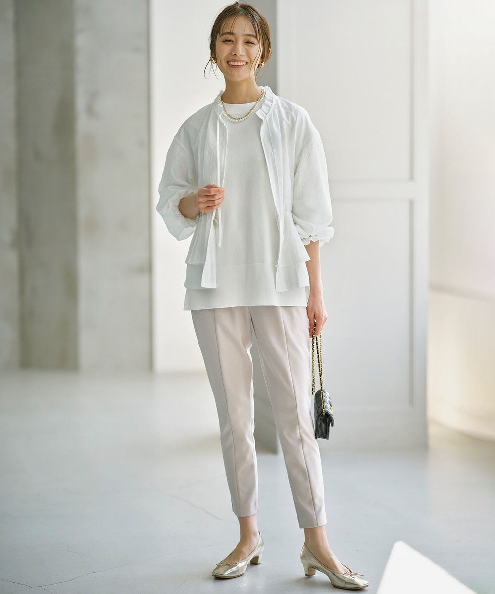 組曲 S 【洗える・シワになりにくい】シアーブルゾン 