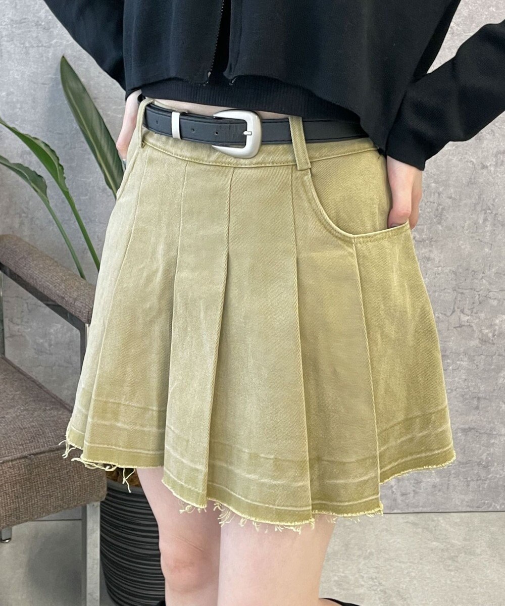 WEGO ベルトツキプリーツスカパン 