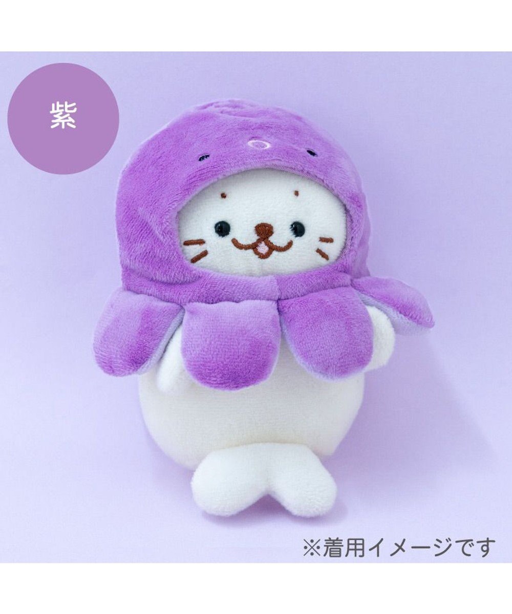 Mother garden しろたん ついてきちゃうしろたん マスコット用 着せ替え服 タコ頭巾 《紫》 単品 