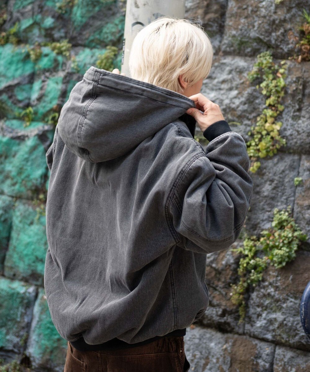 WEGO 【ユニセックス着用ITEM/MLサイズ展開】ワーカーズボアフードブルゾン 