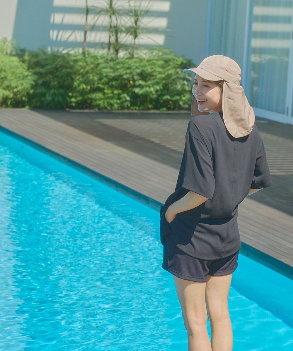 OP／FILA 【Ocean Pacific】水陸両用シアーオーバーサイズTシャツ 