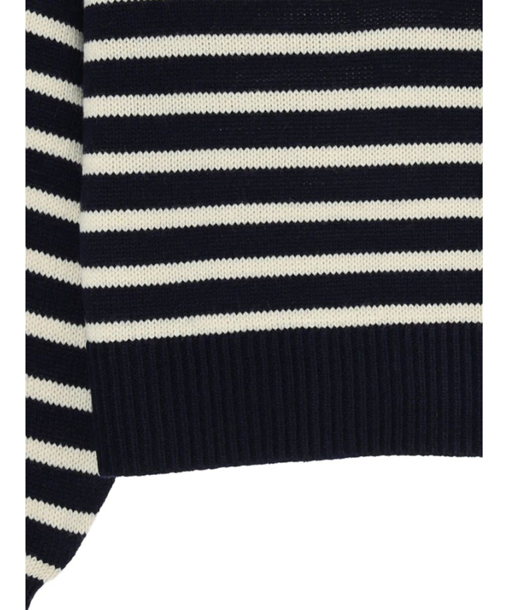 Green Parks キーネックボーダープルオーバー 