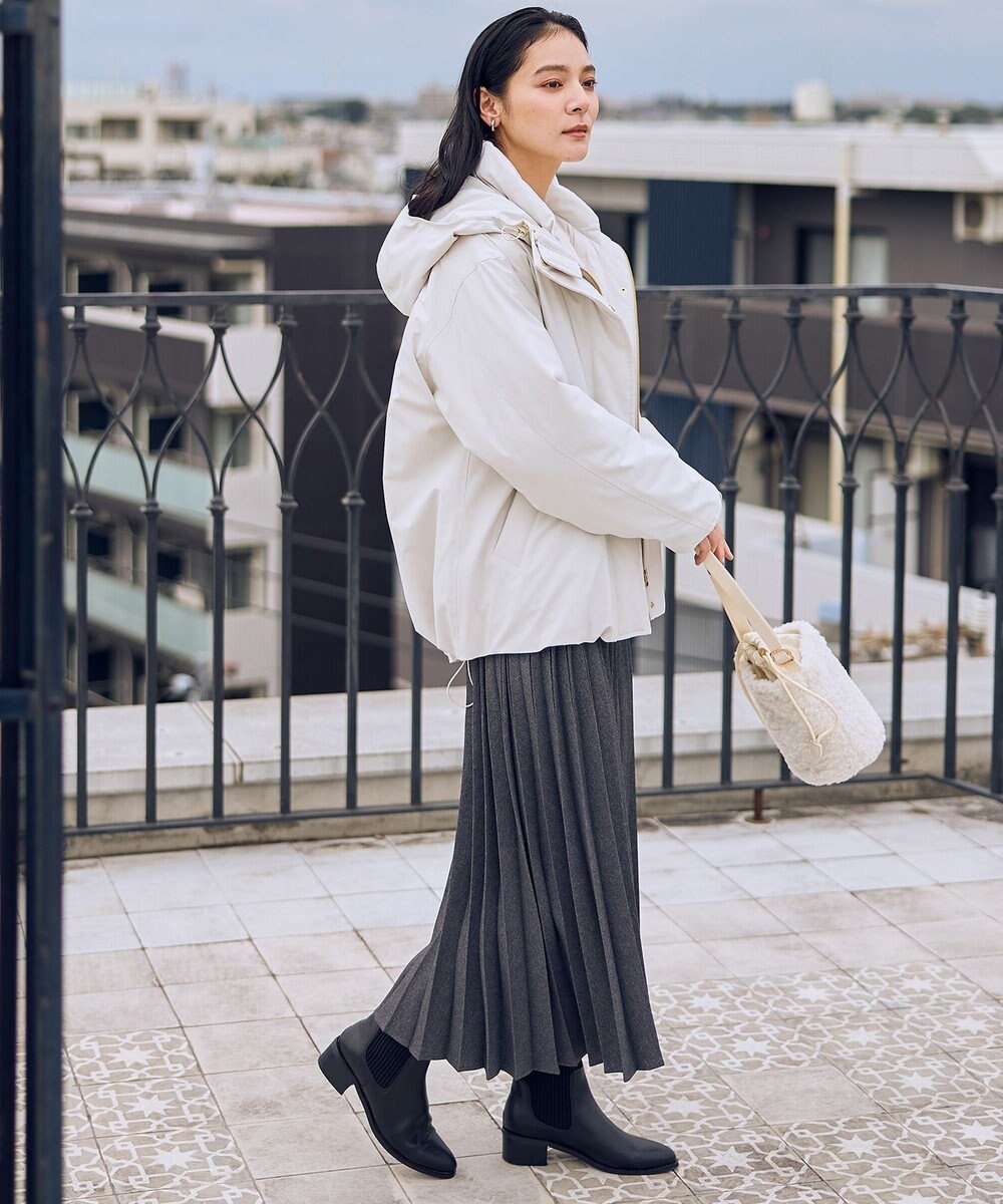 ANY 撥水フーデットダウンコート 