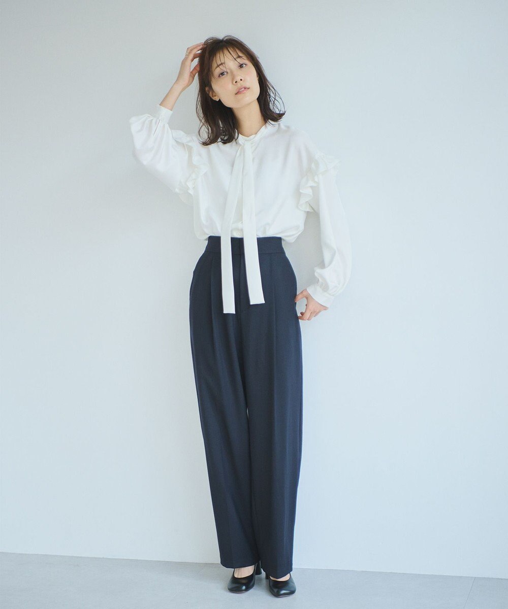 #Newans 【ANSWER for 骨格ウェーブ】リボンタイブラウス 