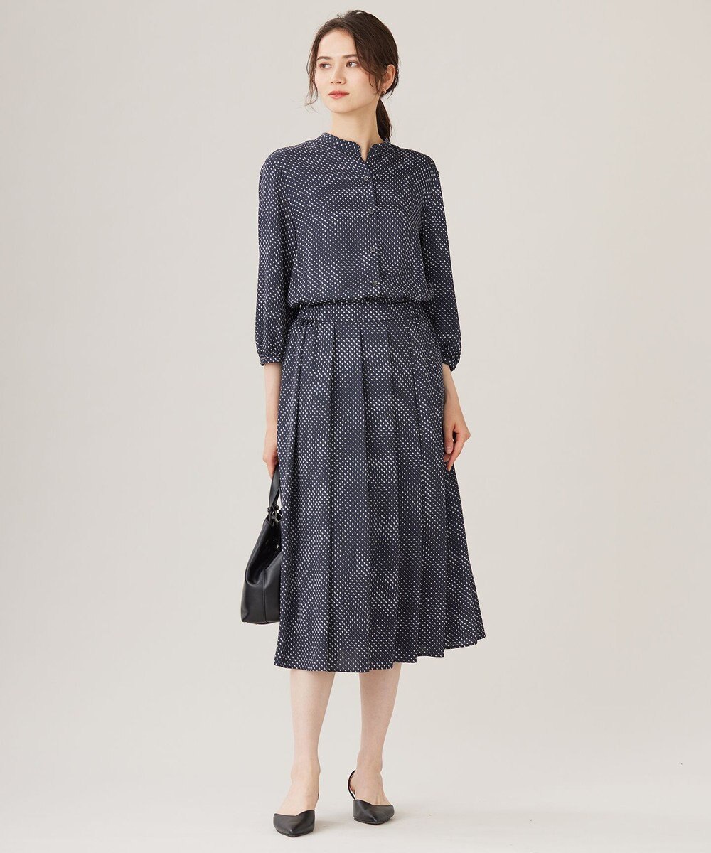 自由区 【セットアップ対応・洗える】サテンアムンゼン スカート 