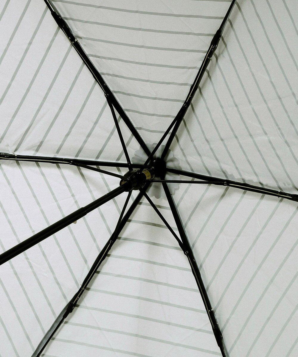 MOONBAT MACKINTOSH PHILOSOPHY(マッキントッシュ フィロソフィー) Cleric collar ボーダー 竹手元 雨傘 折りたたみ傘 