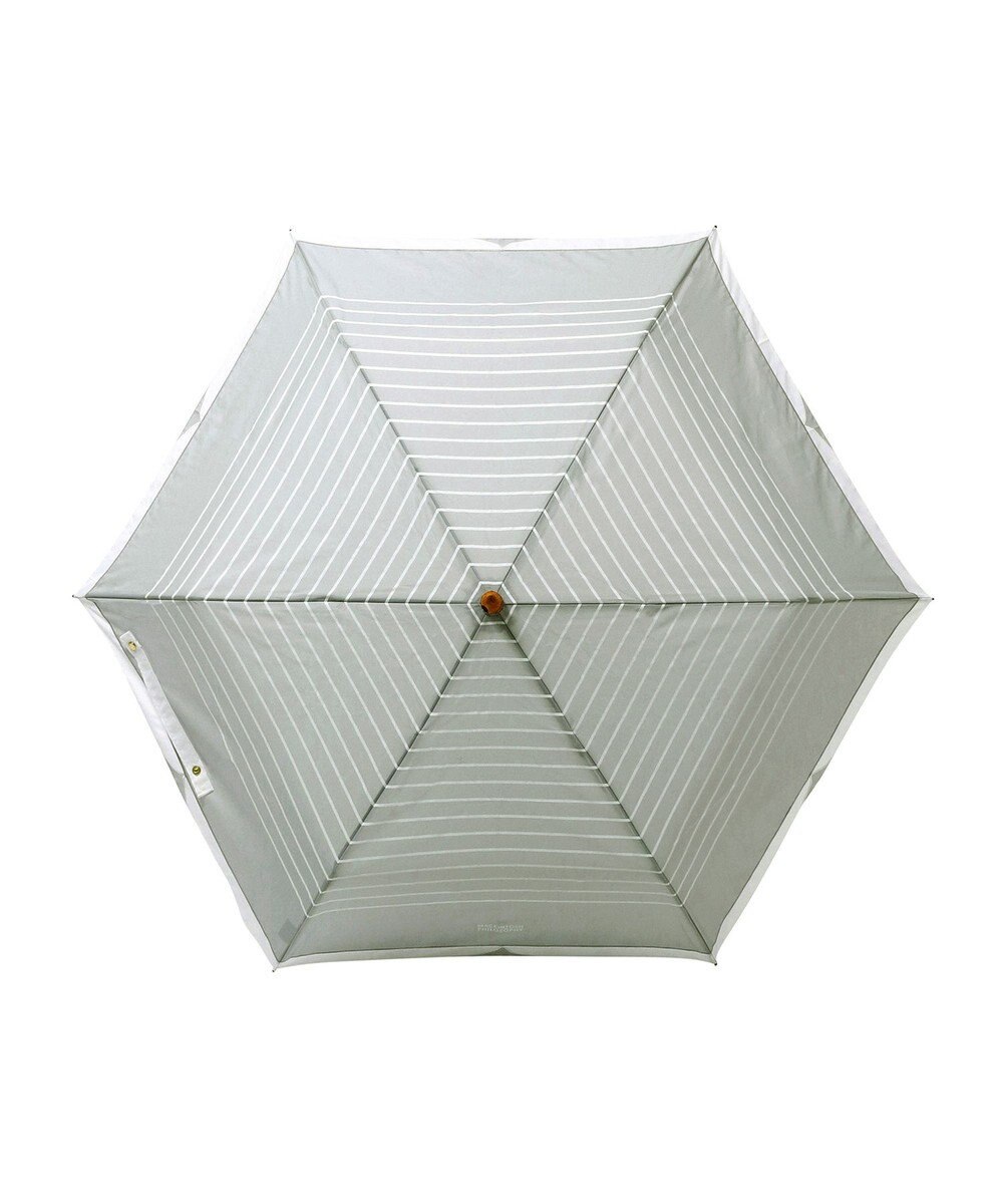 MOONBAT MACKINTOSH PHILOSOPHY(マッキントッシュ フィロソフィー) Cleric collar ボーダー 竹手元 雨傘 折りたたみ傘 