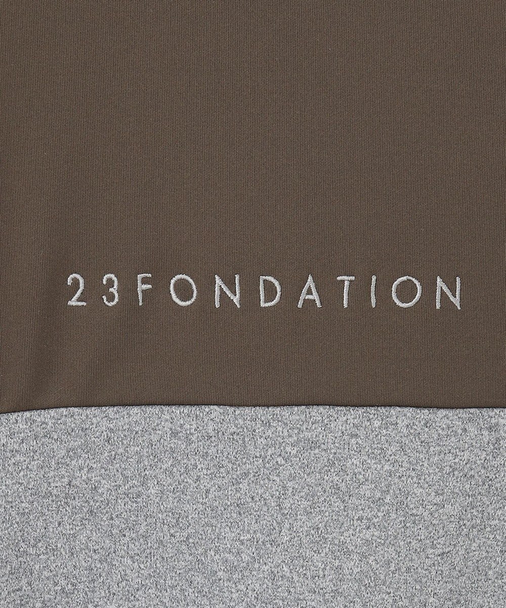 23区GOLF 【23Fondation】カラーブロック モックネックシャツ 一枚で主役級 ストレッチ性◎ 
