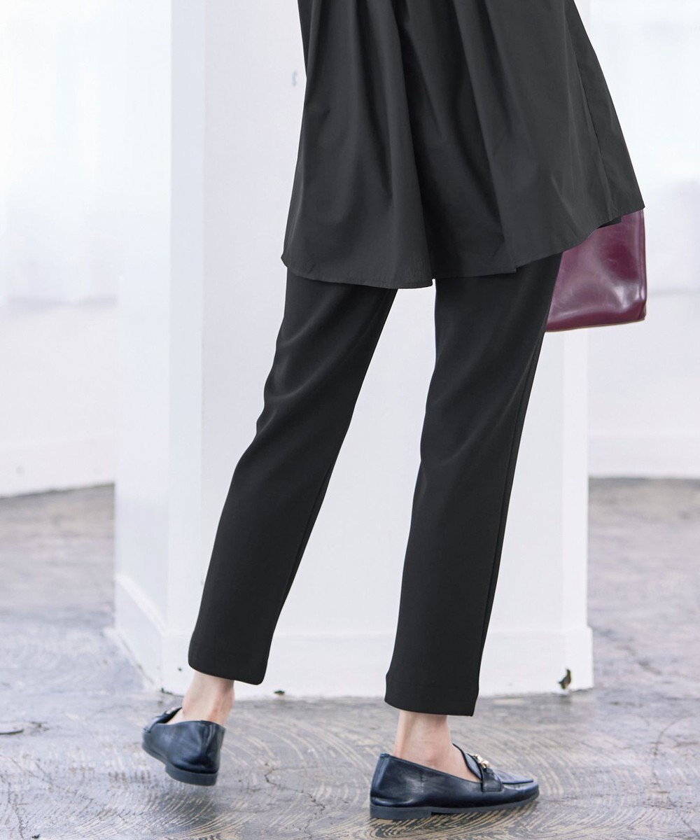 Tiaclasse 【洗える】裏ベロアジョーゼットジョグパンツ 