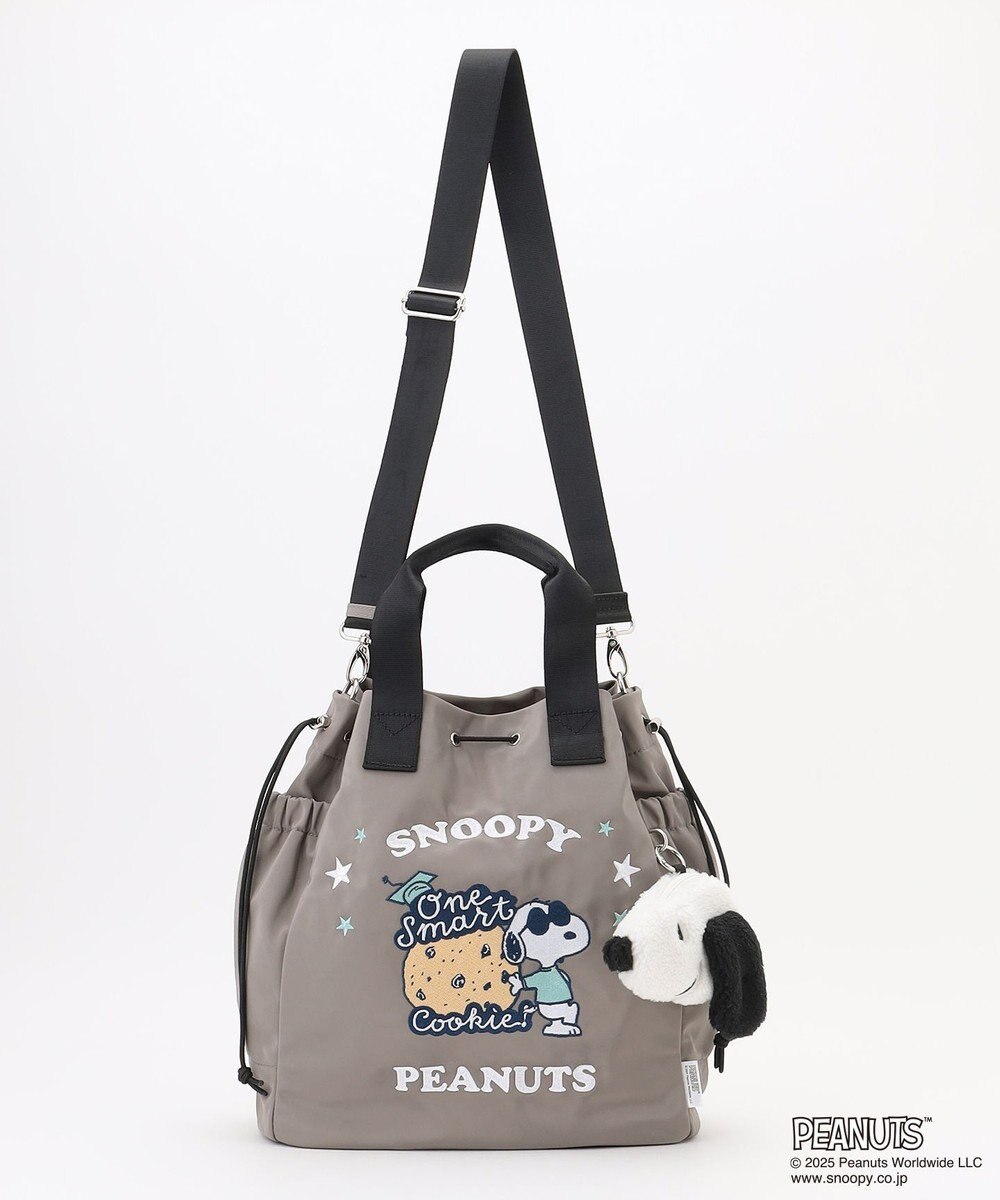 Y'SACCS SNOOPYデザイン 2way巾着トート(クッキー） 