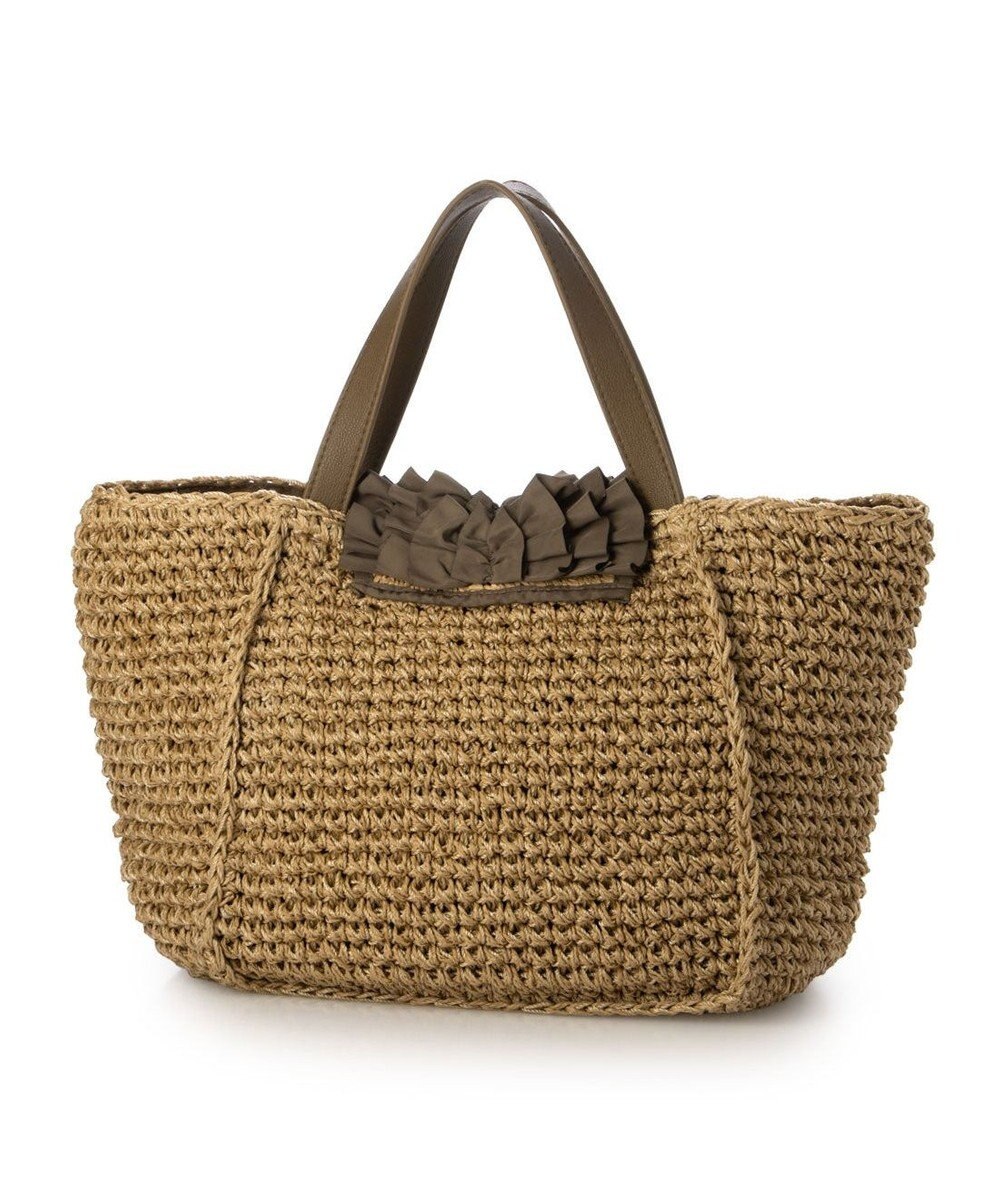 UNBILLION カシュカシュ cachecache / フリルフラップスクエアトート カゴバッグ 