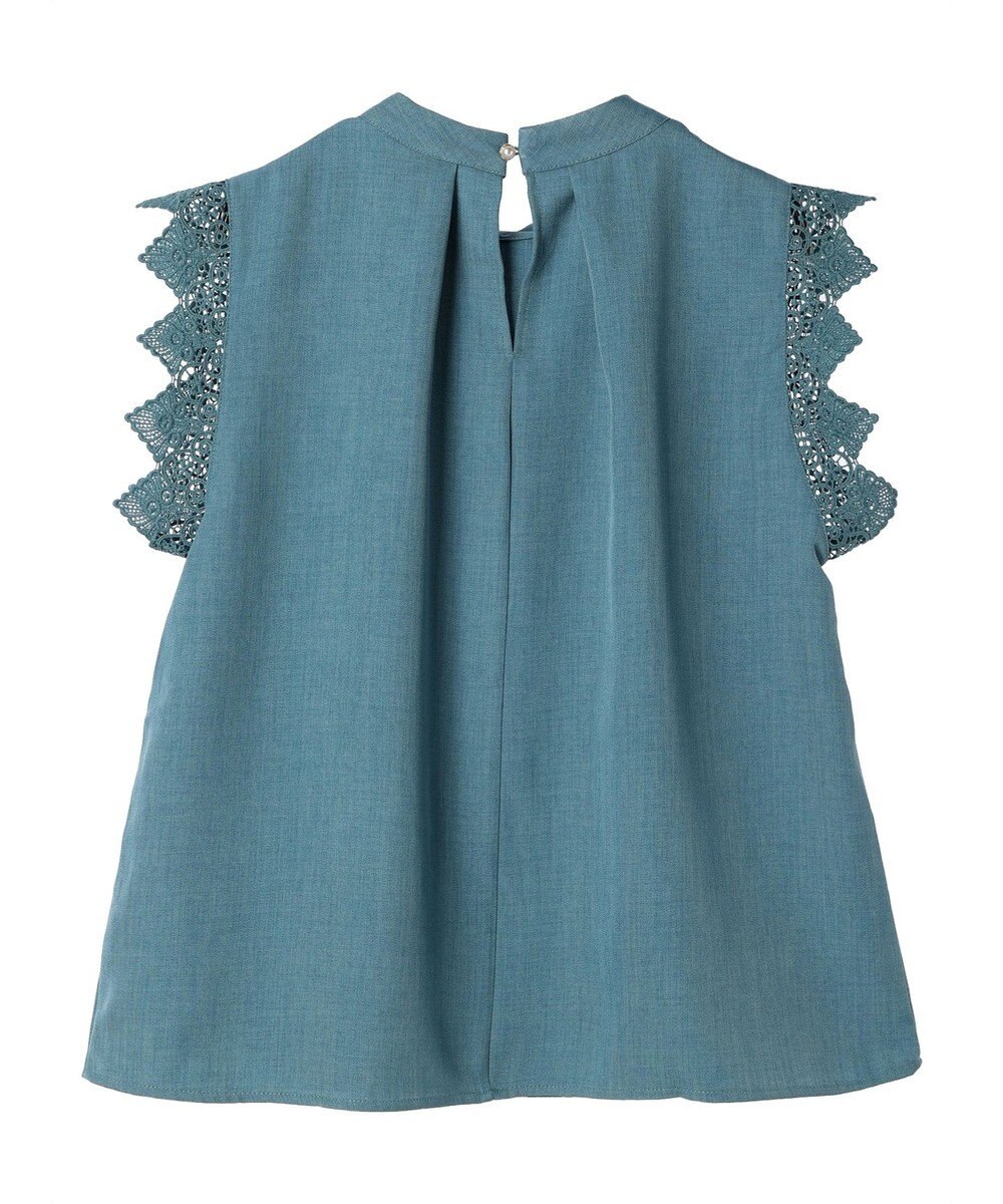 Green Parks ・ＥＬＥＮＣＡＲＥ　ＤＵＥ　リネンライクレースブラウス 