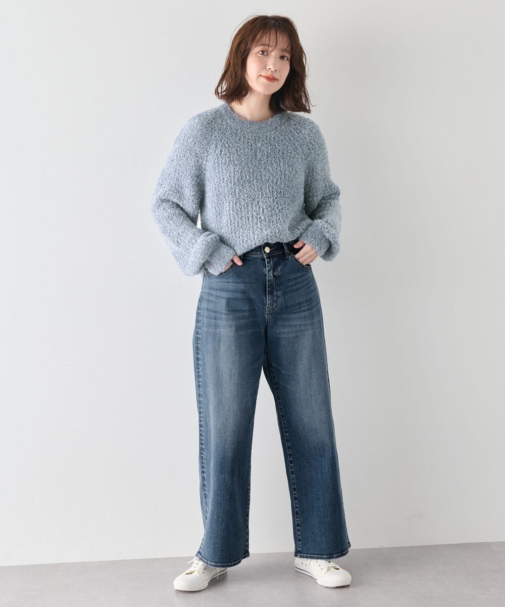 ANY カーリーファンシーニット 