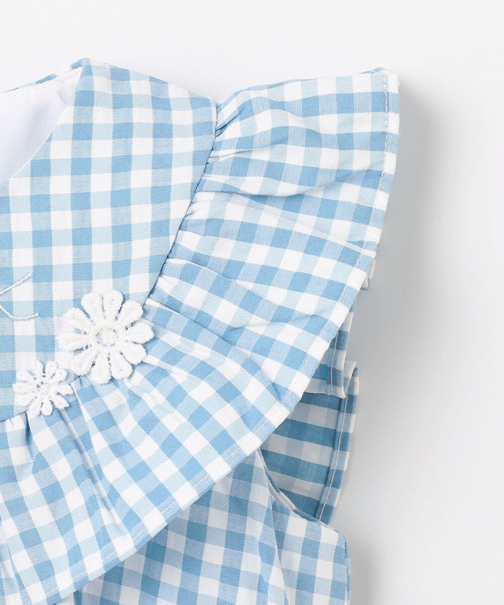 組曲 KIDS 【80-90㎝】ギンガム セットアップ 