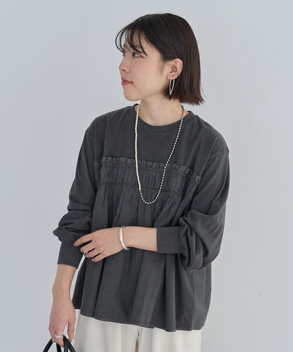 Green Parks ピグメントドッキングシャーリングプルオーバー 