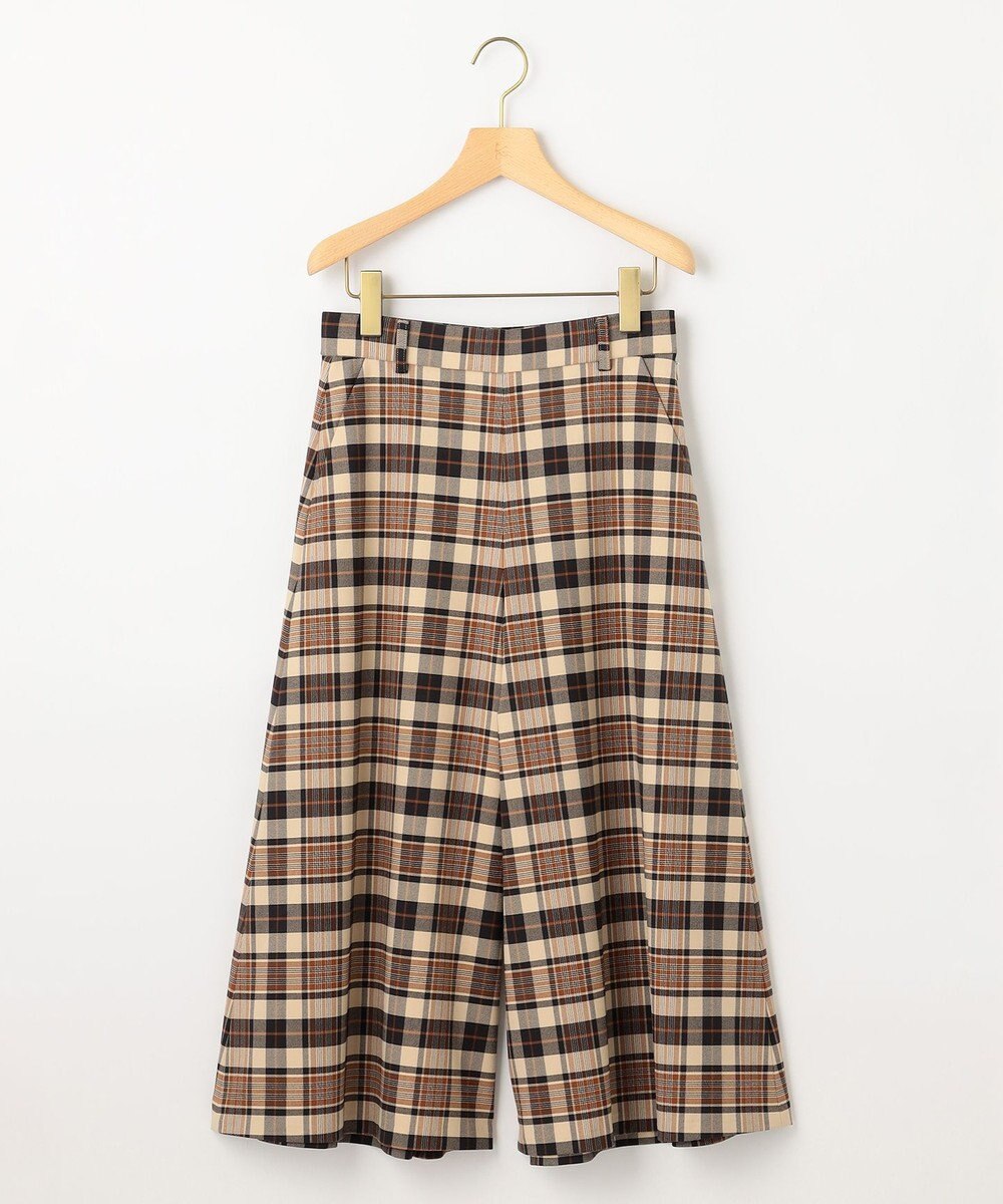 組曲 【WEB限定】ウールライクストレッチ フレアパンツ 