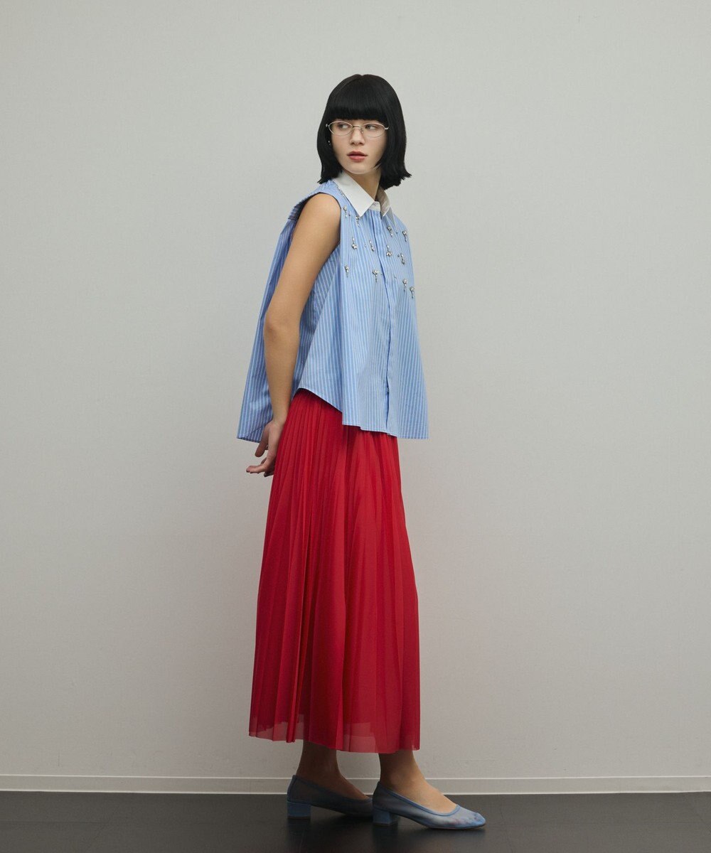GRACE CONTINENTAL トリコットプリーツスカート 