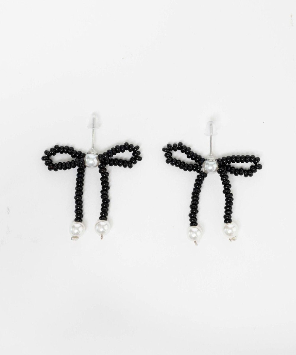 WEGO Lビーズリボンピアス 