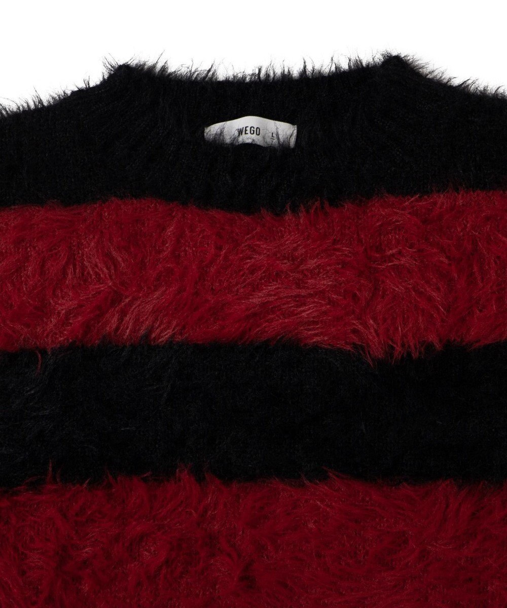 WEGO 【ユニセックスITEM着用】フェザーボーダープルオーバー 