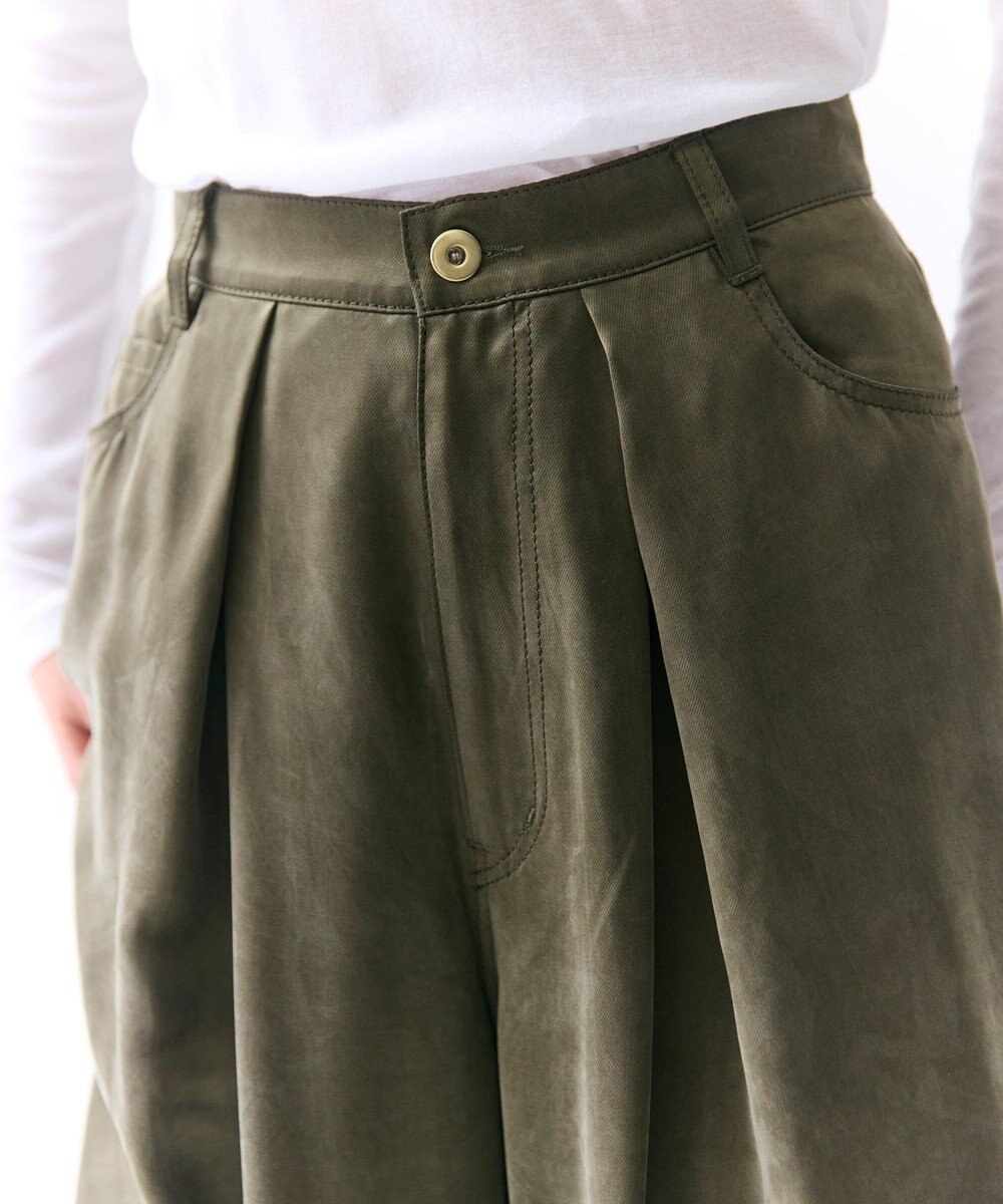 BEIGE， FRANKLIN / ドレープタックワイドパンツ 