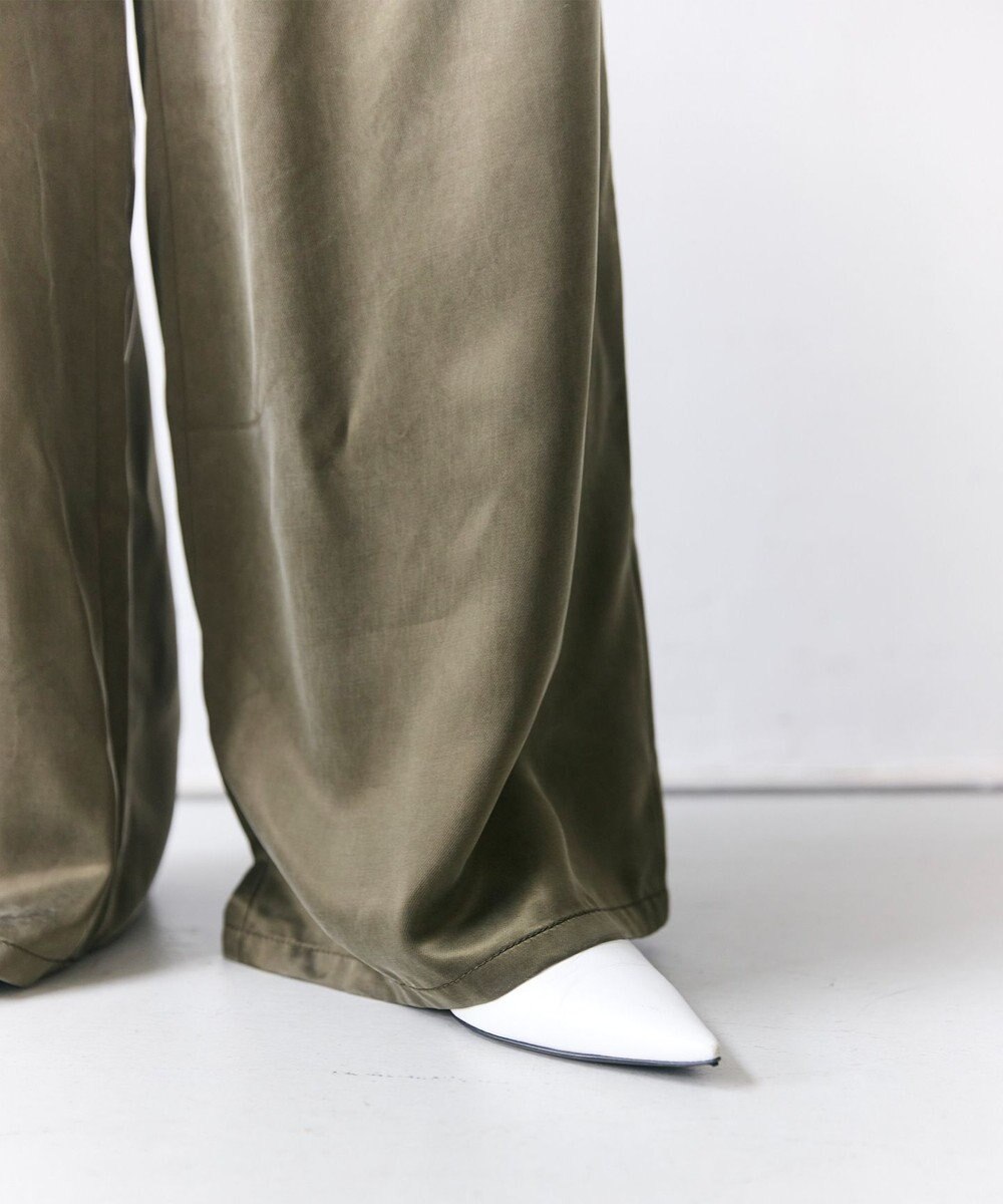 BEIGE， FRANKLIN / ドレープタックワイドパンツ 