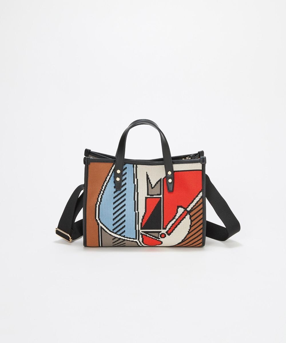 TOPKAPI 【TREASURE TOPKAPI】ニットジャガード  2way ミニ トートバッグ 