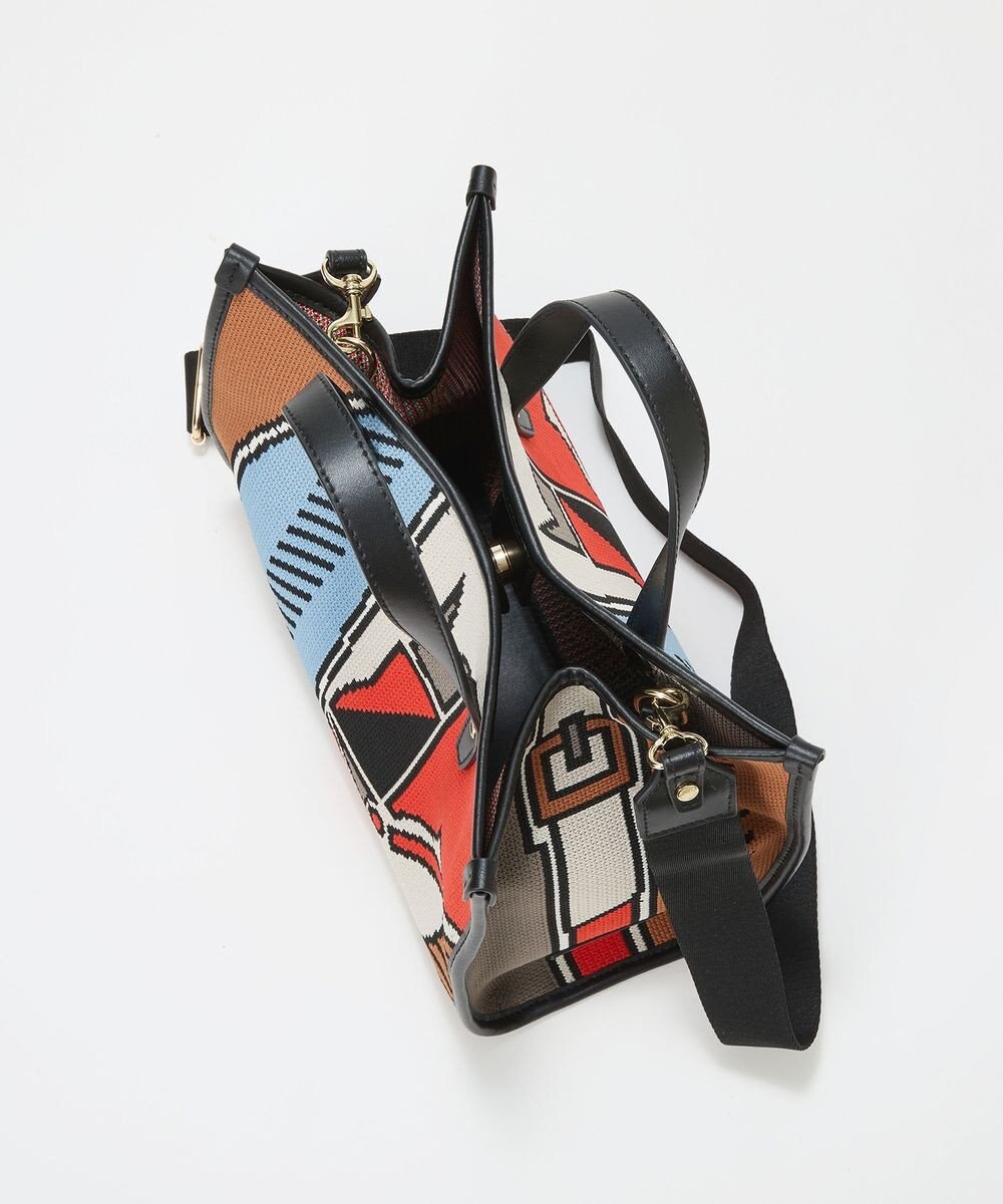 TOPKAPI 【TREASURE TOPKAPI】ニットジャガード  2way ミニ トートバッグ 