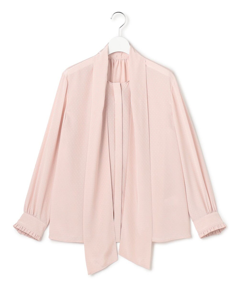 23区 S 【洗える】ドットドビーデシン ブラウス 