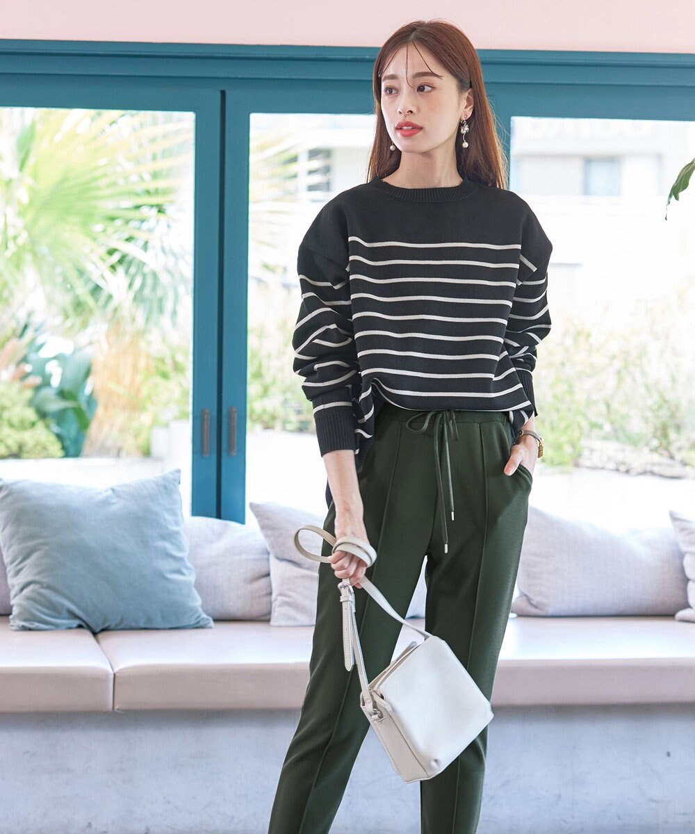 Tiaclasse 【洗える】裏ベロアジョーゼットジョグパンツ 