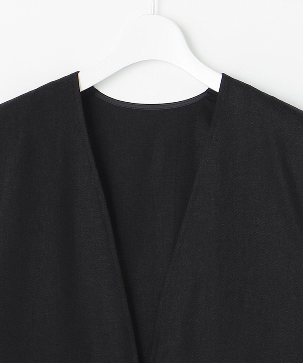 UNFILO 【洗える】リネンミックスツイル ベスト 