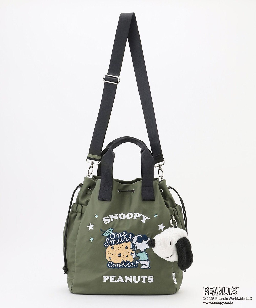 Y'SACCS SNOOPYデザイン 2way巾着トート(クッキー） 