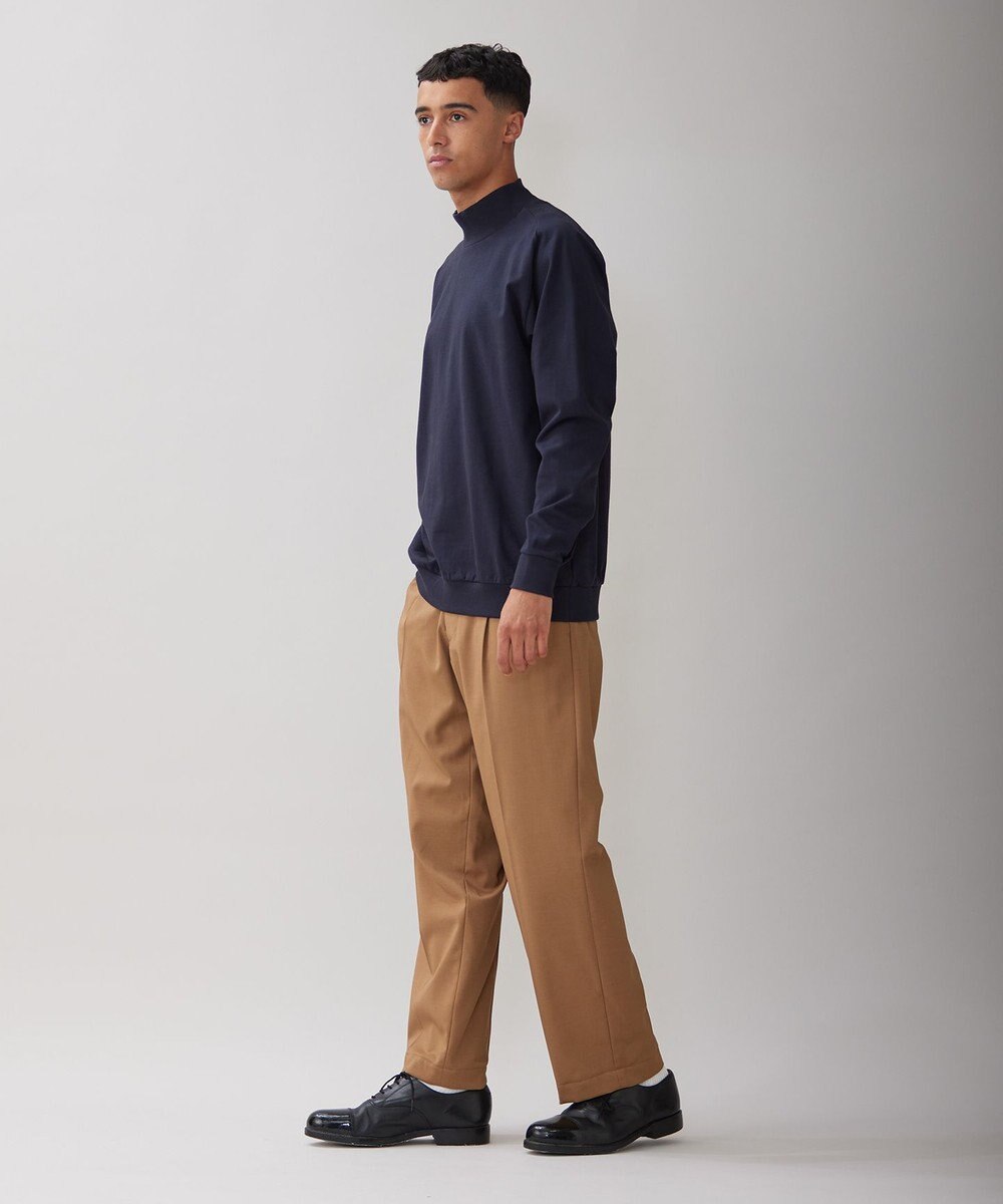 UNFILO MENS コットン モックネックTEE [23年秋冬商品] 