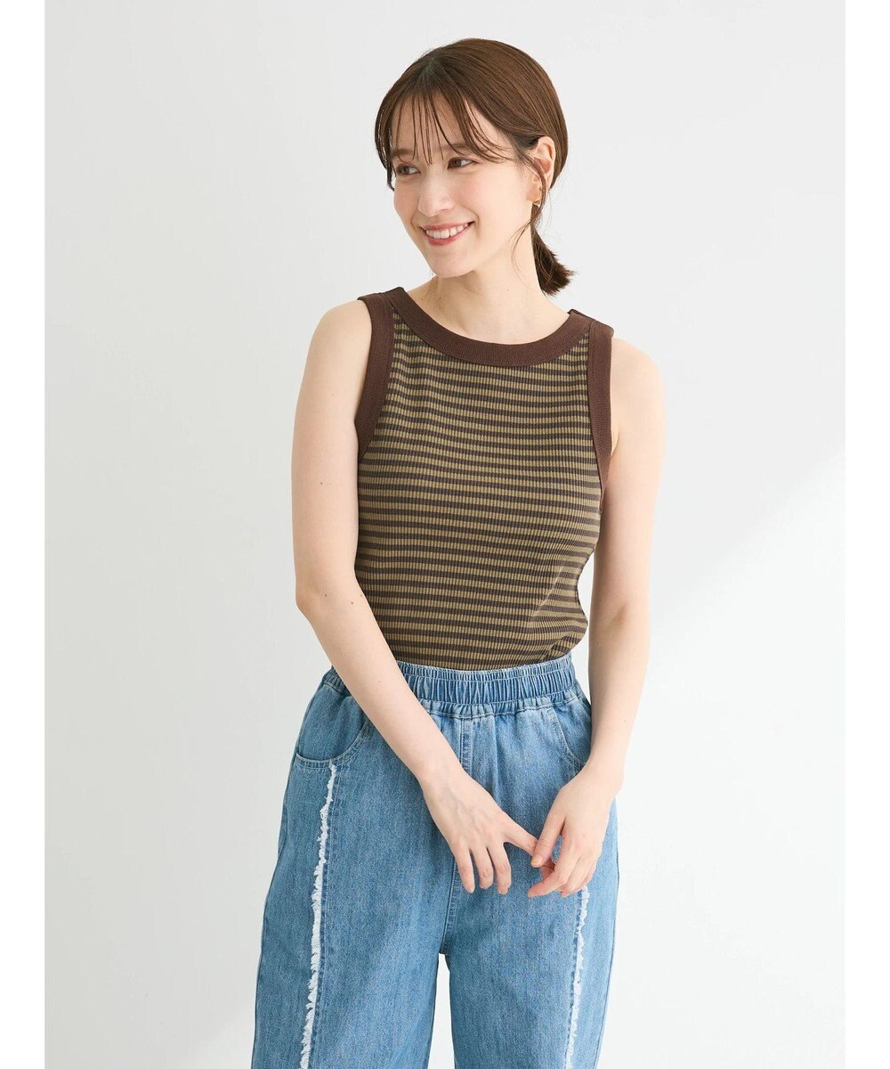 Green Parks ・ＳＵＧＡＲ　ＳＰＯＯＮ　ボーダーアメスリタンクトップ 