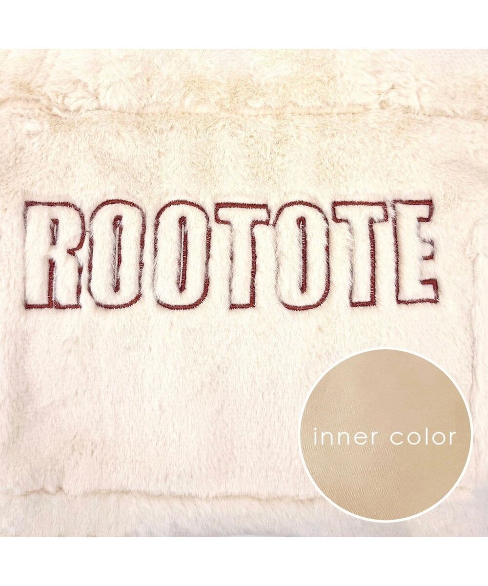 ROOTOTE 3637【ふわふわ】SC.スクエア.ファー.ロゴ-A 