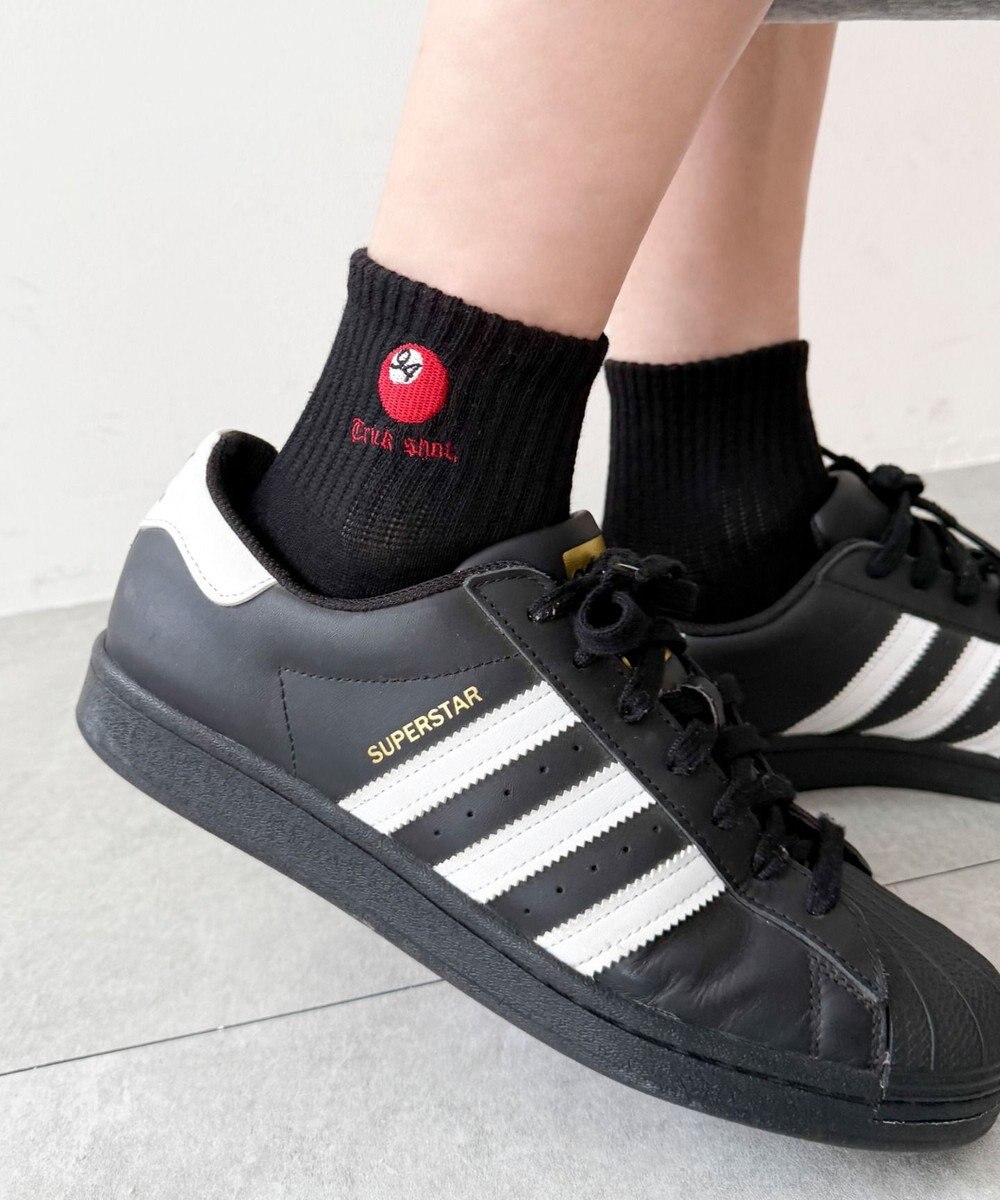 WEGO 刺繍パイルソックス（U） 