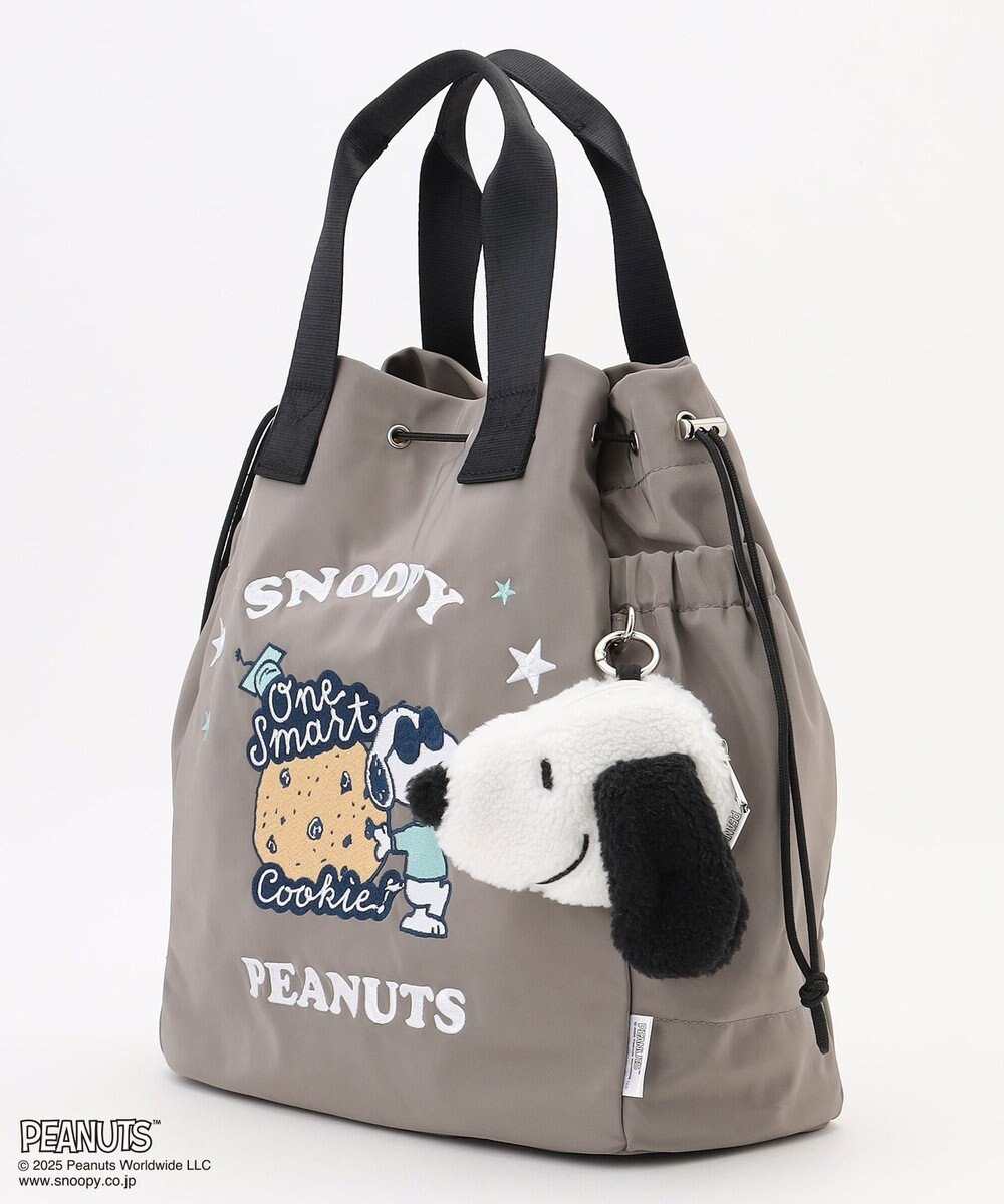 Y'SACCS SNOOPYデザイン 2way巾着トート(クッキー） 
