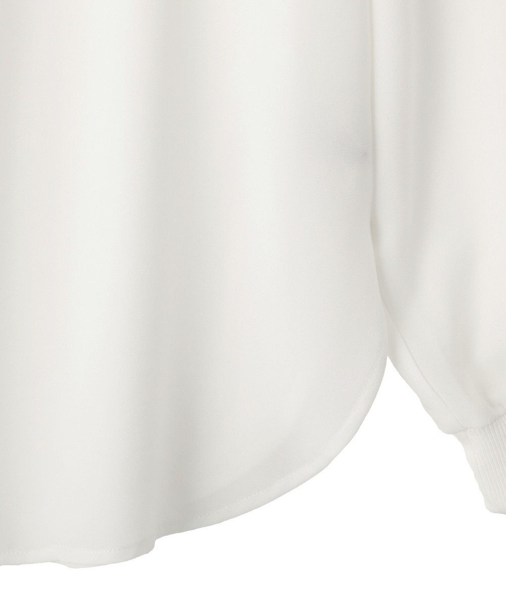 YECCA VECCA 2wayリブMIXジョーゼットブラウス 